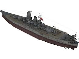 Yamato Battleship 3d Model Yamato Battleship Battleship Yamato