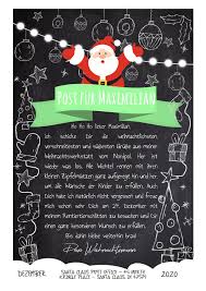 Hier werden verschiedene weihnachtskarten vorgestellt, die man selber runterladen, bearbeiten und ausdrucken kann. Brief Vom Weihnachtsmann Selber Ausdrucken Post Namen Personalisiert Chalkboard Kinder Brief Vom Weihnachtsmann Brief Vom Weihnachtsmann Vorlage Weihnachtsmann
