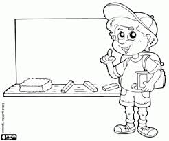 Juegos De Los Ninos En La Escuela Para Colorear Imprimir Y Pintar 2