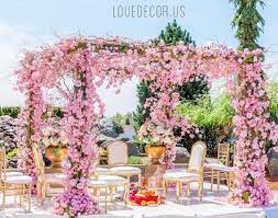 Cherry Blossom Mandap Floral Mandap Floral Arch Chuppah Danversport Yacht Club Indian Wedding Mandap I Cherry Blossom Wedding Theme Mandap Wedding Mandap