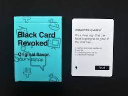 As a group, they were one of the three great powers that kept the world in balance. Black Card Revoked Fourth Edition Cards For All People Black Card Question Cards Cards