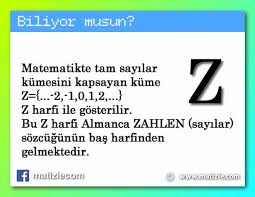 Tam Sayilar Neden Z Harfi Ile Gosterilir Matizle Matematik Matematik Dergileri Matematik Oyunlari