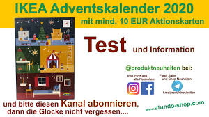 Ikea Adventskalender 2020 Mit Pralinen Und Aktionskarten Im Wert Von Mind 10 Eur Youtube