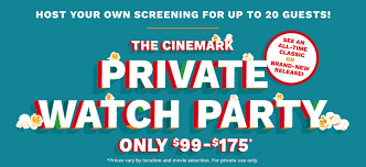 What's one of your favorite movies? Cinemark Theatre Rental Now Available Film