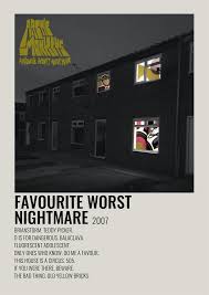 Would make a great gift for an arctic monkey fan. Arctic Monkeys Favourite Worst Nightmare Music Poster Ideas Music Poster Design Film Posters Minimalist