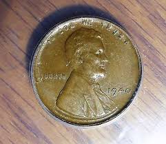 1940 1c Extremely Rare Wheat Cent Triple Struck In Collar