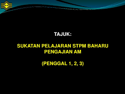 Nota stpm pengajian am 1 2 3. Pengajian Am Stpm Baru Penggal 1 2 3