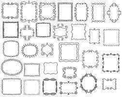 30 Doodle Frames Vector Pack Hand Drawn Doodle Clipart Hand Etsy Doodle Frames How To Draw Hands Drawing Frames