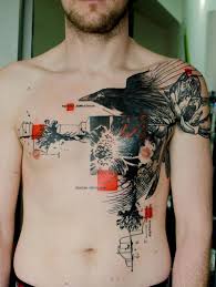 65 Examples Of Watercolor Tattoo Cuded Abstract Tattoo Designs Street Tattoo Crow Tattoo