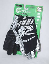 Details About Cutters Rev 2 0 Football Receiver Gloves S251 Black Sizes Adult Small Medium
