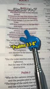 Psalm 1:1-6 provides a contrast between the ways of the righteous and the  wicked, emphasizing the blessings that come from delighting in God's law  and meditating
