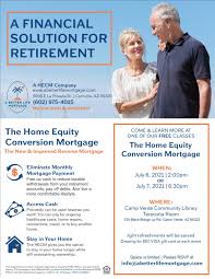 Home equity conversion mortgages (hecm), also known as a reverse mortgage, is used to convert your home's equity into monthly income or lines of credit. Home Equity Conversion Mortgage Hecm Class Calendar More Events Town Of Camp Verde Az