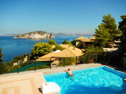 Our Panorama Pool With View Over The Bay And Marathonissi Turtle Island Zakynthos Panoramic Views Zante