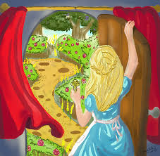 Beautiful gardens appeal to our senses. Doodle Doodledaeyo Alice In The Garden Digital Painting Steemit