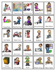 printable chore chart chores and responsibilites chart