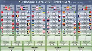 Spielplan, zusammenfassungen, exklusive livestreams, alle highlights, interviews und vieles mehr. Em 2020 Termine Im Uberblick Spielplan Gruppen Teilnehmer Tickets Fussball