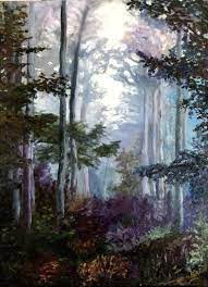 Your forest landscape stock images are ready. Dark Forest Painting By Yanina Eberhard Saatchi Art