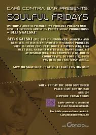 Soulful Friday presents: Seb Skalski and Purple Music at Cafe Contra Bar,  Bergen