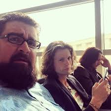 An adorably nerve-wracked Rob, Austin, and Tim, dealing with a flight delay  and wondering if they'd be able to sing the National Anthem