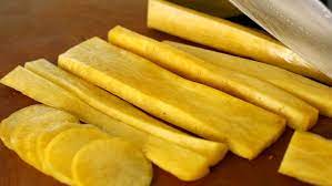 Actually not that healthy… because that artificial sweetener they use to make the pickled radish sweet can cause a cancer. Yellow Pickled Radish Danmuji Recipe Maangchi Com