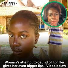 One woman woke up botched and learned a hard lesson about experimenting  with cosmetic procedures. Video in the comments. Image: Berthecn/ TikTok