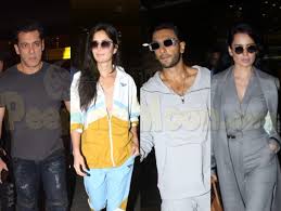 Salman Khan And Katrina Kaif Return From Dabangg Tour Ranveer Singh And Kangana Ranaut Spotted At The Airport Movies, bollywood, upcoming bollywood movies. salman khan and katrina kaif return