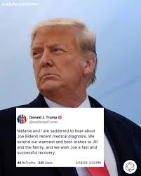💬Donald Trump reacts to Joe Biden's cancer diagnosis: