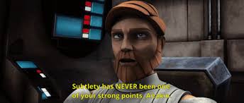 David talks SW — Obi-Wan "subtlety is my middle name" Kenobi,...