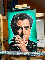 Roxy musics Bryan Ferry “Don't stop…don't stop the dance!” Acrylic