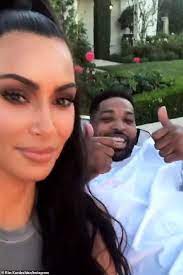 On friday, kim, 39, revealed in a video on her instagram story that both thompson and her younger sister kendall jenner had sent her massive bouquets of pale pink roses. Kim Kardashian Proves Khloe S Ex Tristan Thompson Is Still Very Much Part Of The Family Daily Mail Online