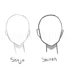 How to draw anime head face. How To Draw Manga Heads Step By Step Drawing Guide By Puzzlepieces Dragoart Com
