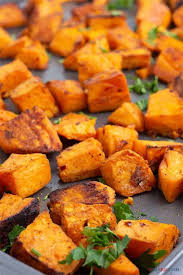 Sweet potatoes may also be referred to as yams or spanish potatoes and originate from central america. Quick And Easy Oven Roasted Sweet Potatoes Chef Lolas Kitchen