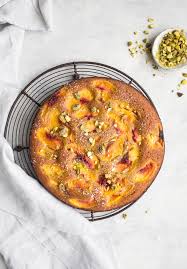 Olive Oil Cake With Peaches Gluten Free Salted Plains Recipe Olive Oil Cake Gluten Free Peach Peach Recipe