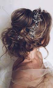 Nice 20 Most Romantic Bridal Updos Wedding Hairstyles To Inspire Your Big Day Oh Best Day Ever Messy Hair Updo Bridal Hair Vine Long Hair Styles