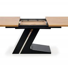 Big table est une table avec pieds colorés, fixe ou à rallonges, disponible dans 3 combinaisons de couleurs. Table De Salle A Manger Design Extensible Avec Pied Central En Acier