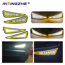 Car Styling Drl Cob Led Lamp Flexible Drl Universal Daytime Running Light Car Driving Lamp Turn Signal Drl Cob Waterproof 12v Rev Running Lights Light Led Lamp