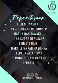 Rasa optimis haruslah mengalahkan pesimis yang bisa jadi. Monday Quotes Peperiksaan Adalah Inspirasi Varsiti Facebook