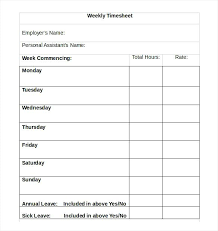More From Sheets Free Rate Sheet Template High Quality Weekly ...