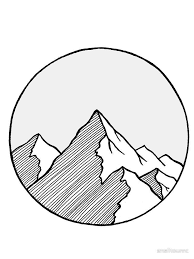 Mountains Sketch Sticker By Smalltownnc Art Drawings Sketches Simple Art Drawings Art Drawings Simple