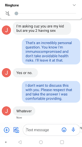 My mother asking if my girlfriend and I are having sex. I'm an adult woman,  which I think makes this worse. : rinsaneparents