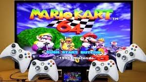 Thumbstick grips de goma (mario bros) para joystick 360. Mario Kart 64 Lg G5 Hdmi 4 Players Xbox 360 Controllers Tv Nintendo 64 Emulator Android Smartphone Youtube