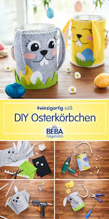 Hast Du Zu Ostern Schon Ein Korbchen Zum Sammeln Der Versteckten Osteruberrasc Osterkorbchen Selber Basteln Osterkorbchen Basteln Mit Kindern Osterkorb Basteln