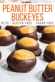 Easy Keto Peanut Butter Buckeyes Recipe Sugar Free Gluten Free Recipe Keto Dessert Easy Low Carb Recipes Dessert Keto Dessert Recipes