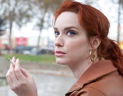 From the Book of Cold Cases inspiration file: one of my inspiration pics  for Beth Greer. This is the gorgeous Christina Hendricks 💕