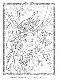 Small medium large full hd original. Fantasy Coloring Pages Celtic Wisdom By Michelletraceyart Fantasy Coloring Pages Witch Coloring Pages Fairy Coloring Pages