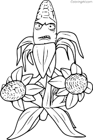 Download coloring pages candy corn coloring page candy corn. Kernel Corn From Garden Warfare 2 Coloring Page Coloringall