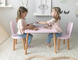 Set 1 Oder 2 Hase Stuhl Und 1 Tisch Hase Stuhl Holzstuhl Etsy Ikea Furniture Hacks Baby Room Decor Kids Furniture