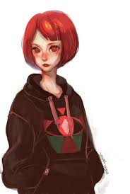 Red Hair Girl In Hoodie By Joysuke On Deviantart Girls With Red Hair Characters With Red Hair Red Hair Cartoon