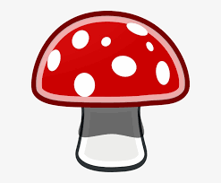 A close up shot of a white wild mushroom with cartoon eyes and tongue out. Mushroom Cartoon 588x599 Png Download Pngkit