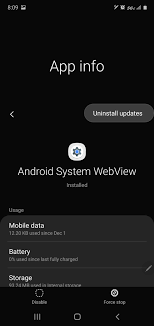 Download android system webview apk for android, apk file named com.google.android.webview and app developer android webview is a system component powered by chrome that allows android apps to display web content. Solved Android System Webview Update Problem Samsung Community